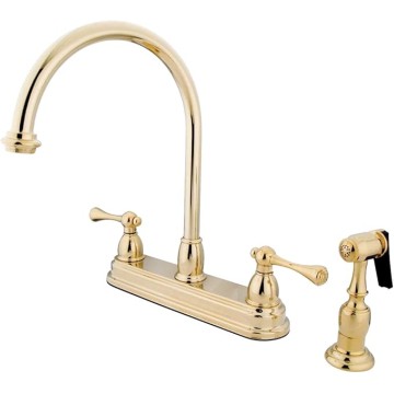 KB3752BLBS Vintage set Kitchen Faucet with Brass Sprayer, 8-1/2-Inch, Polished Brass