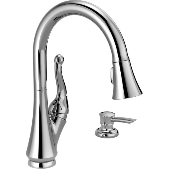 Talbott Single Handle Pull-Down Kitchen Faucet with Soap Dispenser