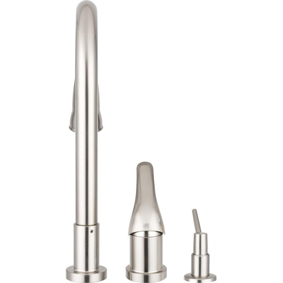 Grandview Pull-Down Kitchen Sink Faucet with Soap Dispenser (Brushed Satin Nickel)