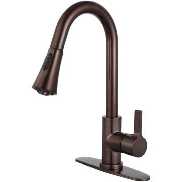 LS8725CTL Continental Single-Handle Pull-Down Kitchen Faucet, 8-3/8" in Spout Reach, Oil Rubbed Bronze