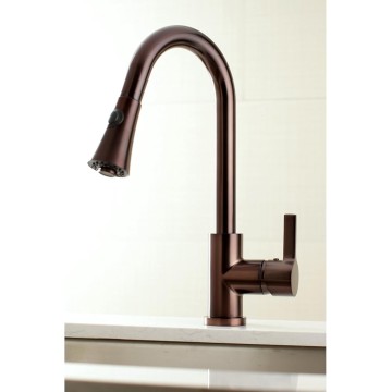 LS8725CTL Continental Single-Handle Pull-Down Kitchen Faucet, 8-3/8" in Spout Reach, Oil Rubbed Bronze