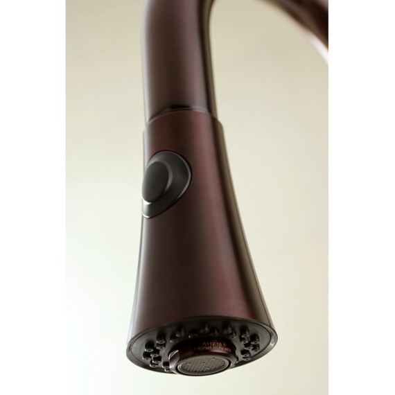 LS8725CTL Continental Single-Handle Pull-Down Kitchen Faucet, 8-3/8" in Spout Reach, Oil Rubbed Bronze