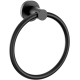 Matte Black Towel Ring, SUS304 Stainless Steel Hand Towel Holder for Bathroom Wall Mounted, Modern Towel Hanger, Towel Rack Round, Ring Towel Holder Ideal for Bath, Kitchen, RV