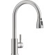 Brushed Nickel Kitchen Faucet, Modern 3 Modes Kitchen Faucets with Pull Down Sprayer, Stainless Steel High Arch Single Handle Kitchen Sink Faucets with Sprayer for Farmhouse Laundry