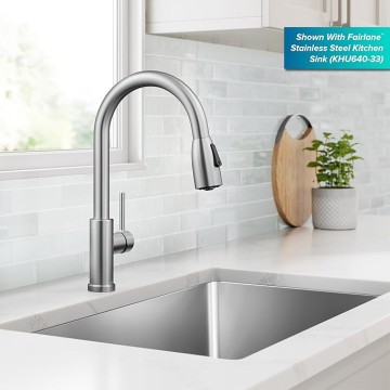 Coda 2-Function Single Handle Pull Down Kitchen Faucet in Spot-Free Stainless Steel, KPF-1626SFS