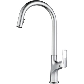 Kitchen Sink s, Soild Brass Kitchen s with 2 Function Pull Down Sprayer 360° Rotation Single Handle Single Hole Kitchen Mixer Tap, Hot and Cold Water Adjustable,Black